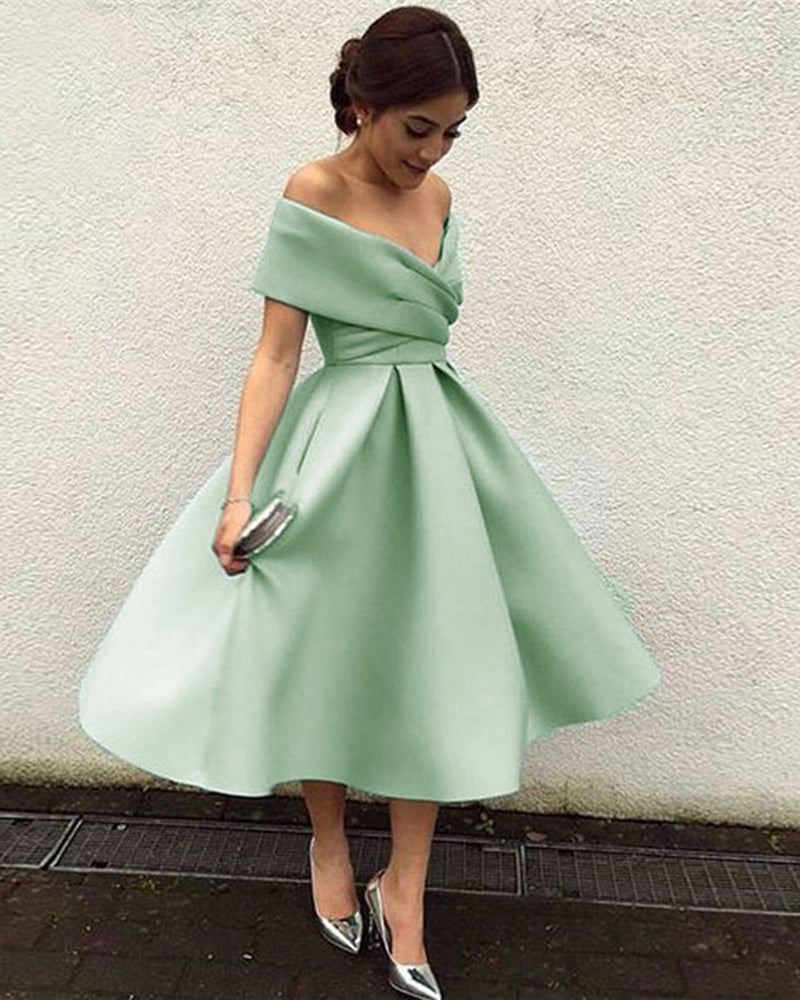 sage green cocktail dress